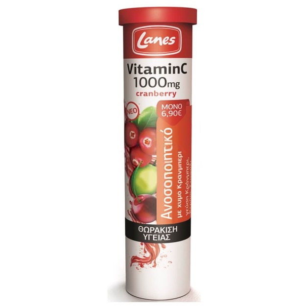Lanes Vitamin C + Cranberry 1000mg 20 Effer.Tabs Lanes Vitamin C + Cranberry 1000mg 20 Effer.Tabs
