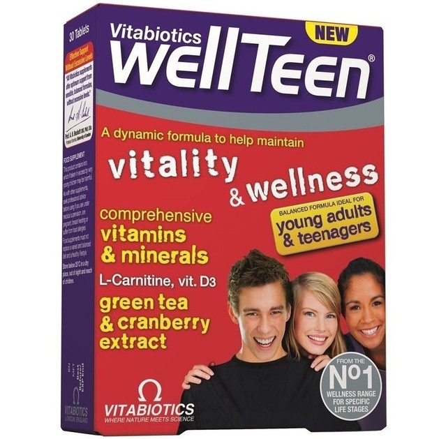 Vitabiotics Wellteen Συμπλήρωμα Διατροφής Ειδικά Σχεδιασμένο για Εφήβους και Νέους 13-19 Ετών 30tabs Vitabiotics Wellteen Συμπλήρωμα Διατροφής Ειδικά Σχεδιασμένο για Εφήβους και Νέους 13-19 Ετών 30tabs