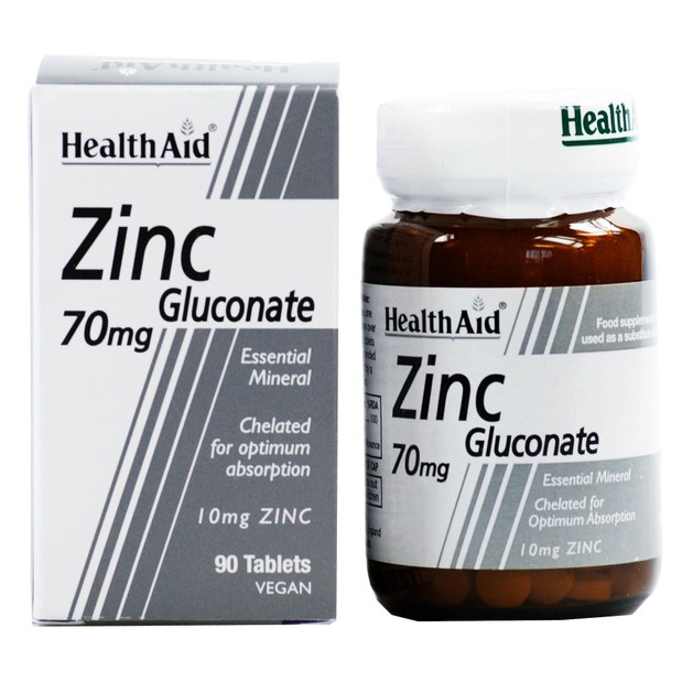 Health Aid Zinc Gluconate 70mg 90tabs Health Aid Zinc Gluconate 70mg 90tabs