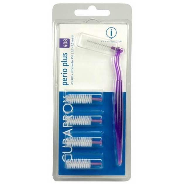 Curaprox Perio Plus 408 Μεσοδόντια Βουρτσάκια με Λαβή 5 Τεμάχια Curaprox Perio Plus 408 Μεσοδόντια Βουρτσάκια με Λαβή 5 Τεμάχια