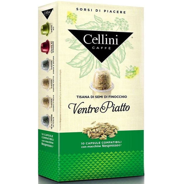 Celli Caffe Αφέψημα Ventre Piatto Συμβατές με Συσκευή Nespresso 10caps Celli Caffe Αφέψημα Ventre Piatto Συμβατές με Συσκευή Nespresso 10caps