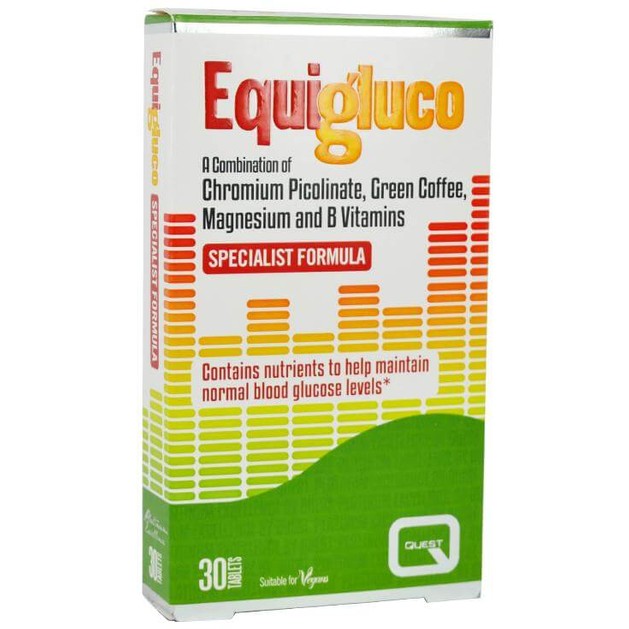 Quest Equigluco Συμπλήρωμα Διατροφής για τη Διατήρηση των Φυσιολογικών Επιπέδων Γλυκόζης στο Αίμα 30 tabs Quest Equigluco Συμπλήρωμα Διατροφής για τη Διατήρηση των Φυσιολογικών Επιπέδων Γλυκόζης στο Αίμα 30 tabs