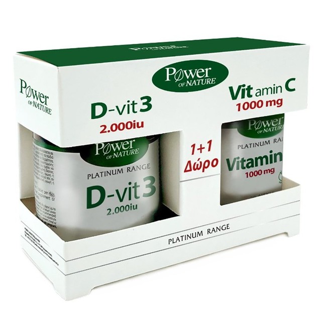 Power of Nature Πακέτο Προσφοράς Platinum Range Multi+Multi Time 30tabs & Δώρο Vitamin C 1000mg 20tabs Power of Nature Πακέτο Προσφοράς Platinum Range Multi+Multi Time 30tabs & Δώρο Vitamin C 1000mg 20tabs