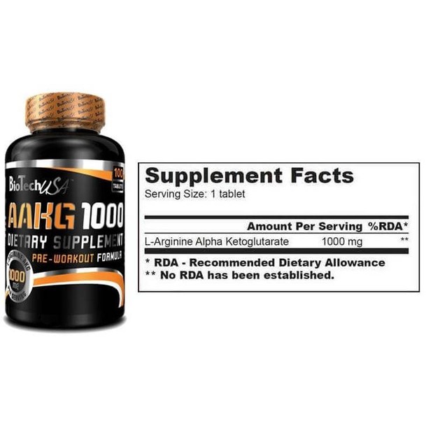 Biotech Usa AAKG 1000mg Ενισχύει Την Ανάπτυξη Δύναμης 100tabs Biotech Usa AAKG 1000mg Ενισχύει Την Ανάπτυξη Δύναμης 100tabs