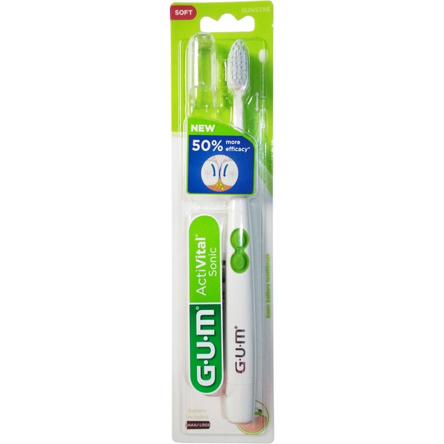 Gum Activital Sonic Soft 4100 White Οδοντόβουρτσα Παλμικής Κίνησης για Έναν Απαλό & Βαθύ Καθαρισμό Gum Activital Sonic Soft 4100 White Οδοντόβουρτσα Παλμικής Κίνησης για Έναν Απαλό & Βαθύ Καθαρισμό