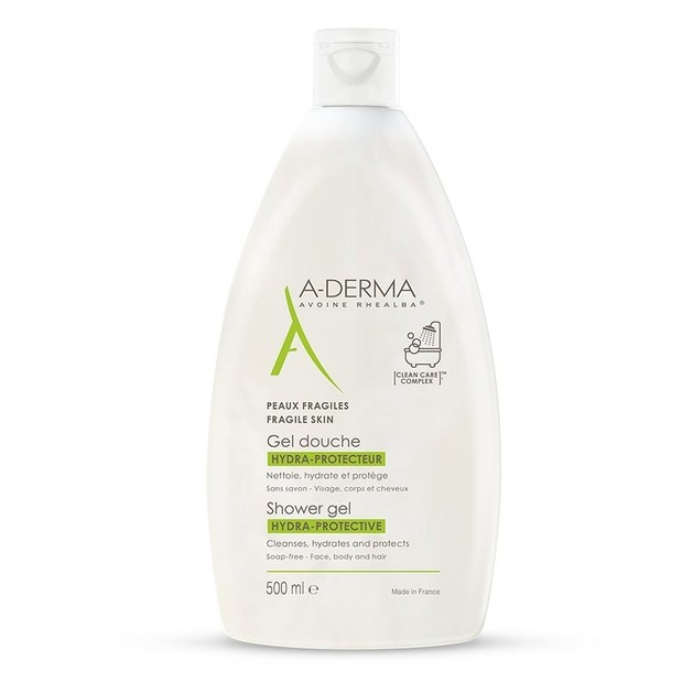 A-Derma Gel Douche Hydra-Protective Αφρίζον Ζελ Καθαρισμού,Πρόσωπο Σώμα & Μαλλιά, Εύθραυστο Δέρμα Όλης της Οικογένειας 500ml A-Derma Gel Douche Hydra-Protective Αφρίζον Ζελ Καθαρισμού,Πρόσωπο Σώμα & Μαλλιά, Εύθραυστο Δέρμα Όλης της Οικογένειας 500ml