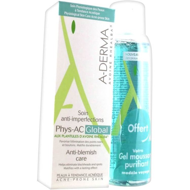A-Derma Phys-AC Global Soin Imperfections Severes 40ml & Δώρο A-Derma Phys-AC Global Soin Imperfections Severes 40ml & Δώρο
