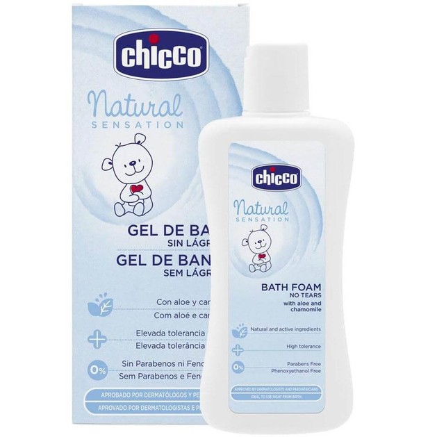 Chicco Natural Sensation Bath Foam 200ml Chicco Natural Sensation Bath Foam 200ml
