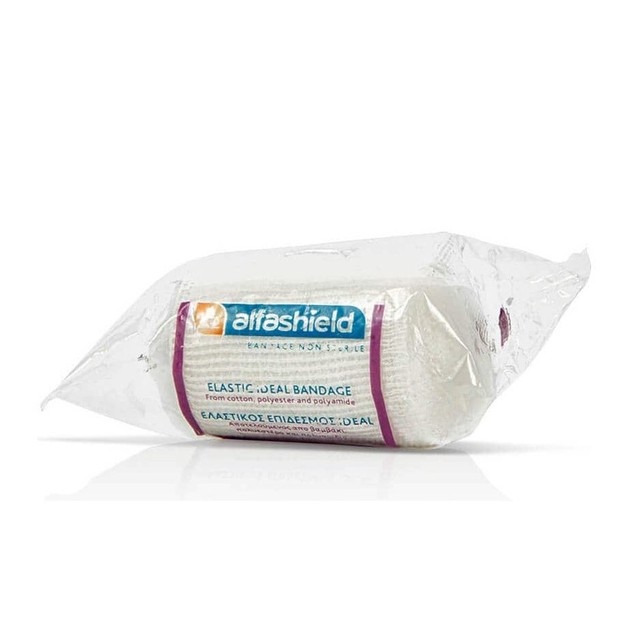 AlfaShield Elastic Ideal Bandange 1 Τεμάχιο - 12cm x 4.5m AlfaShield Elastic Ideal Bandange 1 Τεμάχιο - 12cm x 4.5m