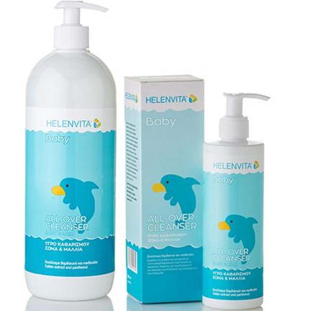 Helenvita Bady All Over Cleanser Εξαιρετικά Ήπιο, Καθαρίζει Απαλά το Δερματάκι & τα Μαλλιά του Μωρού 1L Helenvita Bady All Over Cleanser Εξαιρετικά Ήπιο, Καθαρίζει Απαλά το Δερματάκι & τα Μαλλιά του Μωρού 1L