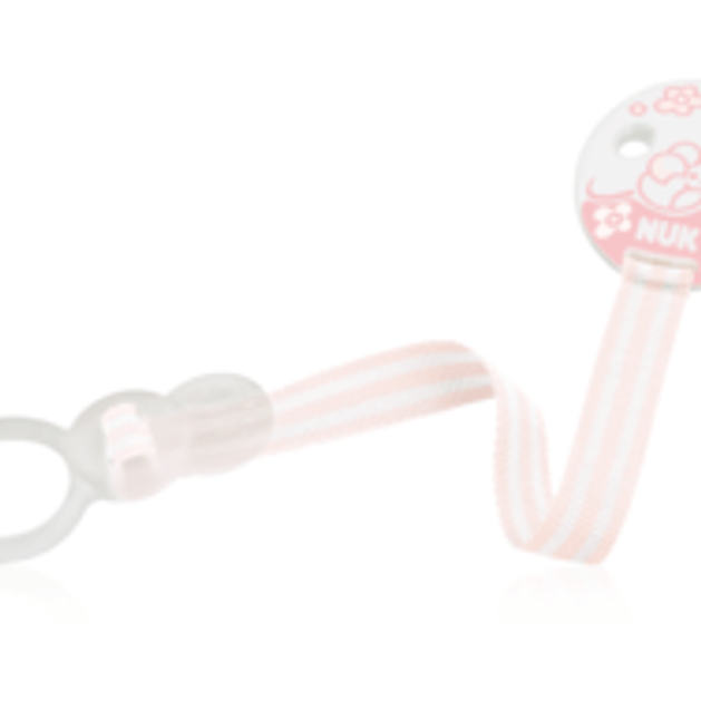 NUK Κορδέλα πιπίλας DUO Baby Rose για όλες τις πιπίλες της NUK NUK Κορδέλα πιπίλας DUO Baby Rose για όλες τις πιπίλες της NUK