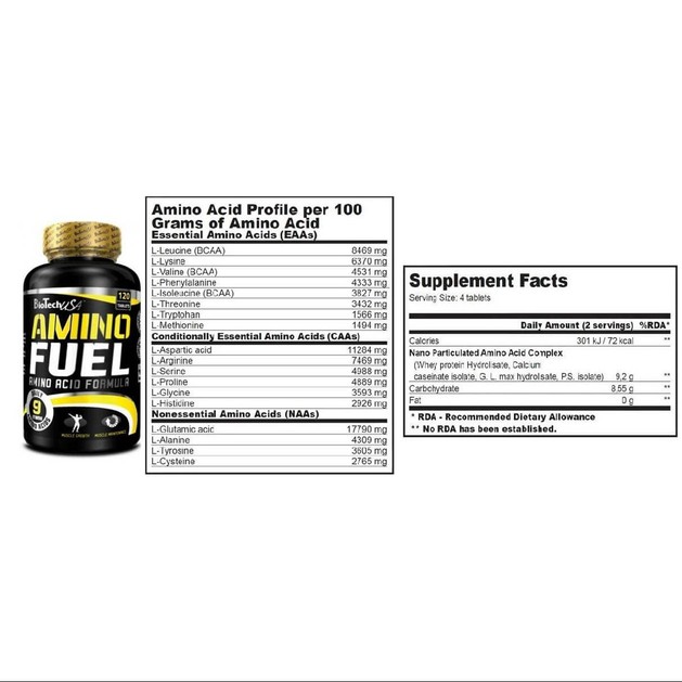 Biotech Usa Amino Fuel Φόρμουλα Αμινοξέων 120tabs Biotech Usa Amino Fuel Φόρμουλα Αμινοξέων 120tabs