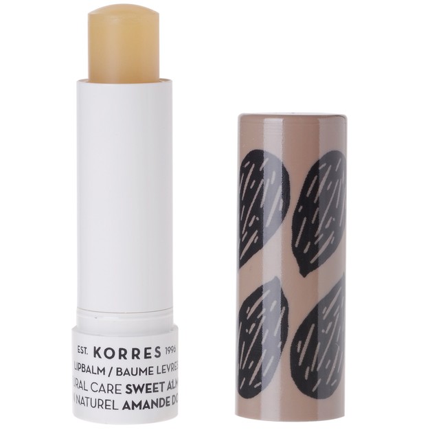 Korres Lip Balm Natural Care Sweet Almond 5ml Korres Lip Balm Natural Care Sweet Almond 5ml