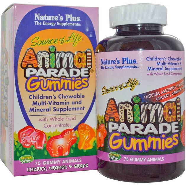 Nature\'s Plus Animal Parade Gummies Assorted Συμπλήρωμα Διατροφής Πλούσιο σε Βιταμίνες & Μέταλλα 75 Μασώμενα Ζωάκια Nature\'s Plus Animal Parade Gummies Assorted Συμπλήρωμα Διατροφής Πλούσιο σε Βιταμίνες & Μέταλλα 75 Μασώμενα Ζωάκια