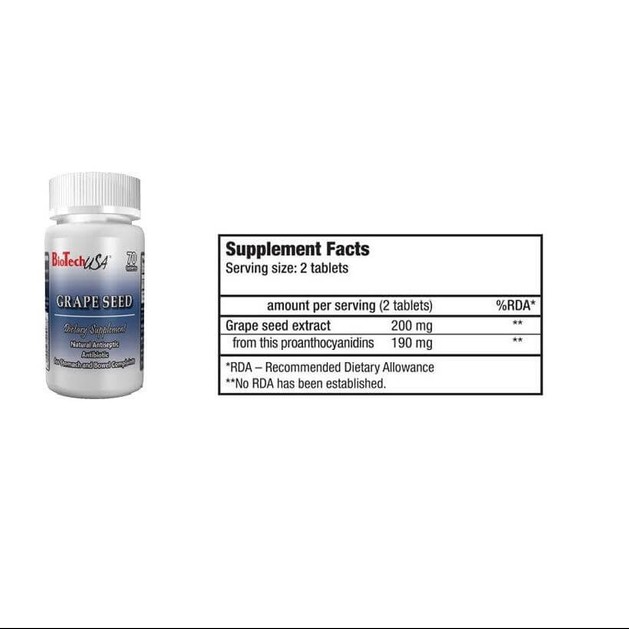 Biotech Usa Grape Seed Φυσικό Αντιοξειδωτικό 70tabs Biotech Usa Grape Seed Φυσικό Αντιοξειδωτικό 70tabs
