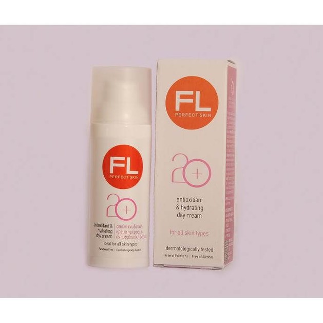 FL Products Antioxidant & Hydrating 20+ Απαλη Ενυδατική Κρέμα Ημέρας Με Αντιοξειδωτική Δράση 50ml FL Products Antioxidant & Hydrating 20+ Απαλη Ενυδατική Κρέμα Ημέρας Με Αντιοξειδωτική Δράση 50ml