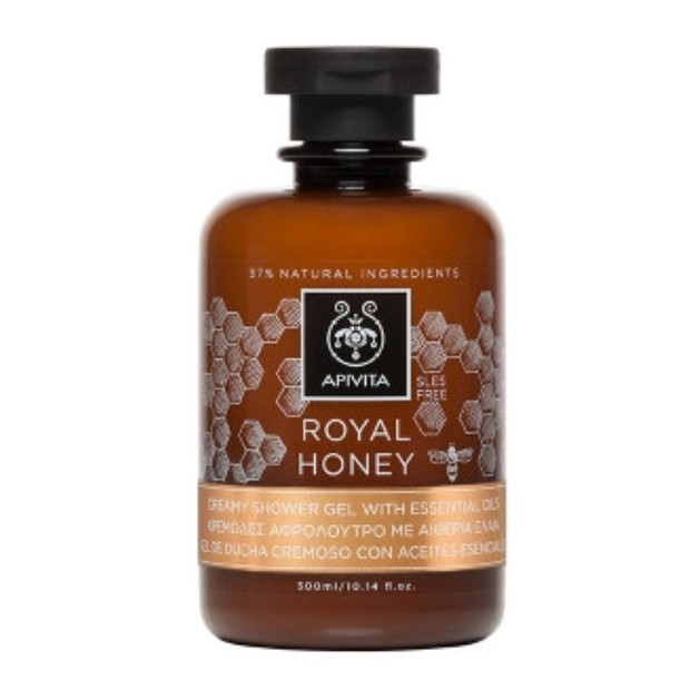 Apivita Royal Honey Creamy Shower Gel With Essential Oils 300ml Apivita Royal Honey Creamy Shower Gel With Essential Oils 300ml