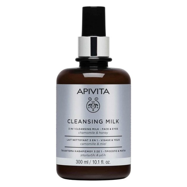 Apivita Cleansing Milk Limited Edition Γαλάκτωμα 3 σε 1 για Πρόσωπο & Μάτια με Χαμομήλι & Μέλι 300ml Apivita Cleansing Milk Limited Edition Γαλάκτωμα 3 σε 1 για Πρόσωπο & Μάτια με Χαμομήλι & Μέλι 300ml
