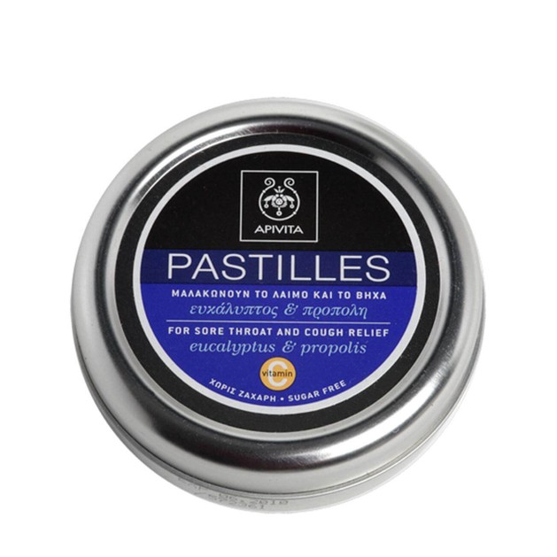 Apivita Pastilles Παστίλιες Για Τον Πονεμένο Λαιμό Και Το Βήχα Με Ευκάλυπτο & Πρόπολη 45g Apivita Pastilles Παστίλιες Για Τον Πονεμένο Λαιμό Και Το Βήχα Με Ευκάλυπτο & Πρόπολη 45g