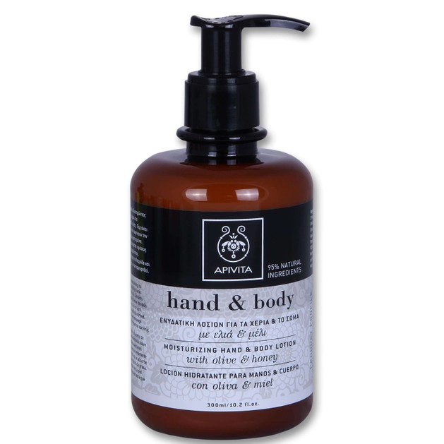 Apivita Hand & Body Moisturizing Lotion With Olive & Honey 300ml Apivita Hand & Body Moisturizing Lotion With Olive & Honey 300ml