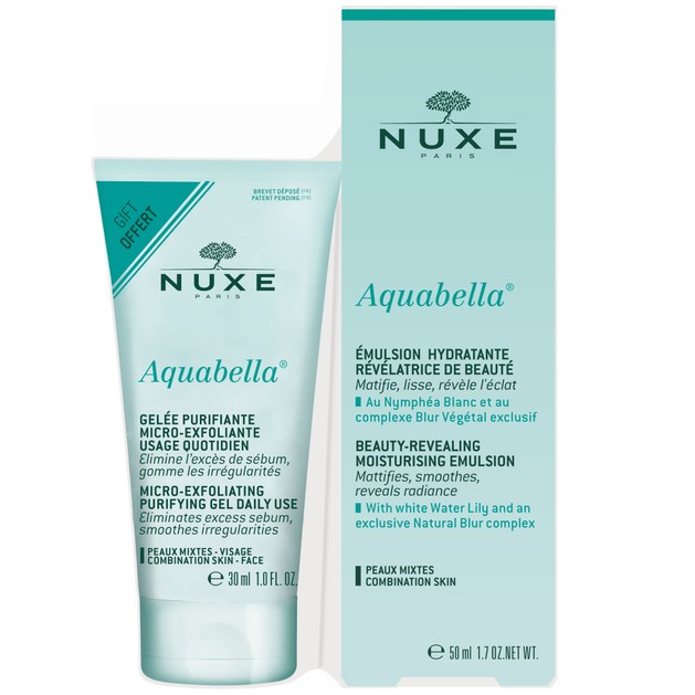 Nuxe Promo Aquabella Beauty Revealing Moisturising Emulsion 50ml & Δώρο Aquabella Micro-Exfoliating Purifying Gel Daily Use 30ml Nuxe Promo Aquabella Beauty Revealing Moisturising Emulsion 50ml & Δώρο Aquabella Micro-Exfoliating Purifying Gel Daily Use 30ml