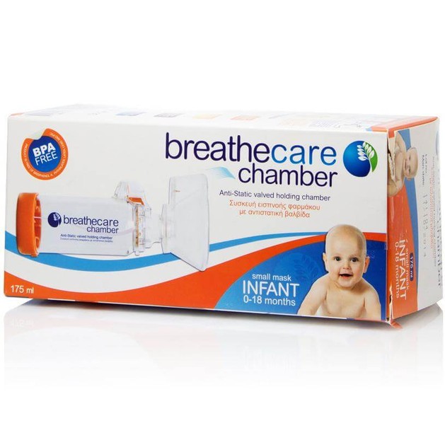 Asepta Breath Champer Infant Small Mask Συσκευή Εισπνοής Φαρμάκου με Αντιστατική Βαλβίδα, Κατάλληλη για Βρέφη 0-18 Μηνών 175ml Asepta Breath Champer Infant Small Mask Συσκευή Εισπνοής Φαρμάκου με Αντιστατική Βαλβίδα, Κατάλληλη για Βρέφη 0-18 Μηνών 175ml