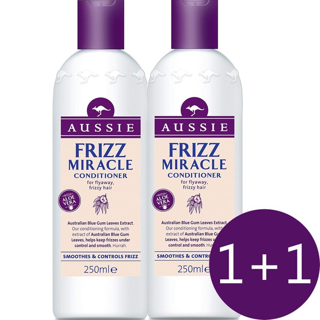 Aussie Frizz Miracle Conditioner Κρέμα Μαλλιών για Ατίθασα Μαλλιά 2 x 250ml 1+1 Δώρο Aussie Frizz Miracle Conditioner Κρέμα Μαλλιών για Ατίθασα Μαλλιά 2 x 250ml 1+1 Δώρο