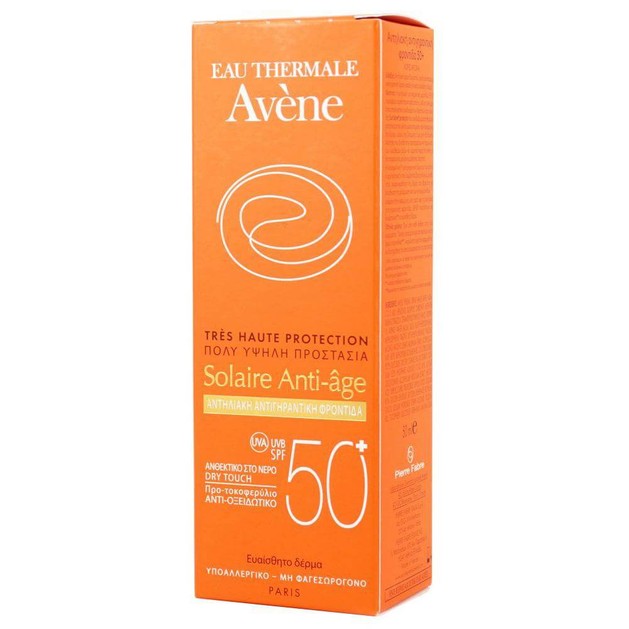 Avene Very High Protection Solaire Anti-age Spf50+ Αντηλιακή Κρέμα Προσώπου Πολύ Υψηλής Προστασίας με Αντιγηραντική Δράση 50ml Avene Very High Protection Solaire Anti-age Spf50+ Αντηλιακή Κρέμα Προσώπου Πολύ Υψηλής Προστασίας με Αντιγηραντική Δράση 50ml