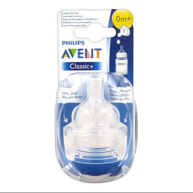 Avent Classic+ Θηλή Σιλικόνης με 1 Οπής 0+ Μηνών 2τμχ SCF631/27 Avent Classic+ Θηλή Σιλικόνης με 1 Οπής 0+ Μηνών 2τμχ SCF631/27