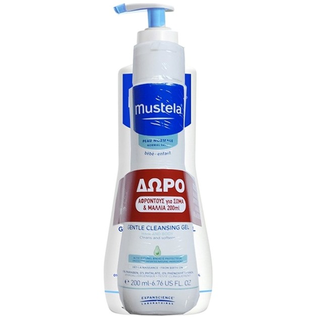 Mustela Gentle Cleansing Gel Καθαρισμού για Μαλλιά & Σώμα 500ml & Δώρο Mustela Bebe Cleansing Gel 200ml Mustela Gentle Cleansing Gel Καθαρισμού για Μαλλιά & Σώμα 500ml & Δώρο Mustela Bebe Cleansing Gel 200ml