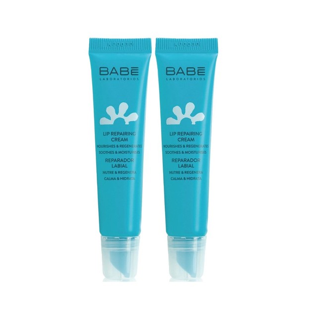 Babe Essentials Lip Repairing Cream Επανορθωτική Φροντίδα Θρέψης για τα Χείλη, 2x15ml Babe Essentials Lip Repairing Cream Επανορθωτική Φροντίδα Θρέψης για τα Χείλη, 2x15ml