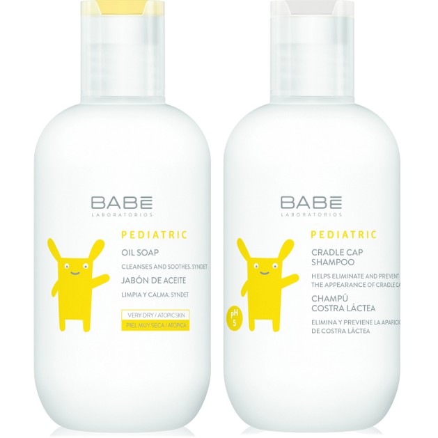 Babe Πακέτο Προσφοράς Babe Pediatric Oil Soap 200ml & Δώρο Babe Pediatric Crandle Cap Shampoo 200ml Babe Πακέτο Προσφοράς Babe Pediatric Oil Soap 200ml & Δώρο Babe Pediatric Crandle Cap Shampoo 200ml