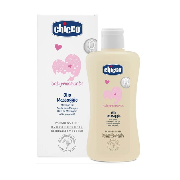 Chicco Baby Moments Λάδι για Μασάζ 0m+ 200ml Chicco Baby Moments Λάδι για Μασάζ 0m+ 200ml