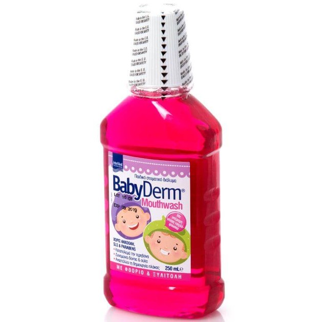 Babyderm Παιδικό Στοματικό Διάλυμα με Γεύση Τσιχλόφουσκα 250ml Babyderm Παιδικό Στοματικό Διάλυμα με Γεύση Τσιχλόφουσκα 250ml