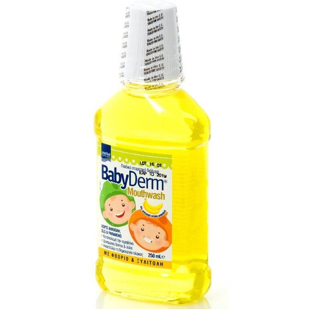 Babyderm Παιδικό Στοματικό Διάλυμα με Γεύση Μπανάνα 250ml Babyderm Παιδικό Στοματικό Διάλυμα με Γεύση Μπανάνα 250ml