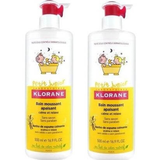 Klorane Πακέτο Προσφοράς Petit Junior Bain Moussant Apaisant 2x500ml Klorane Πακέτο Προσφοράς Petit Junior Bain Moussant Apaisant 2x500ml