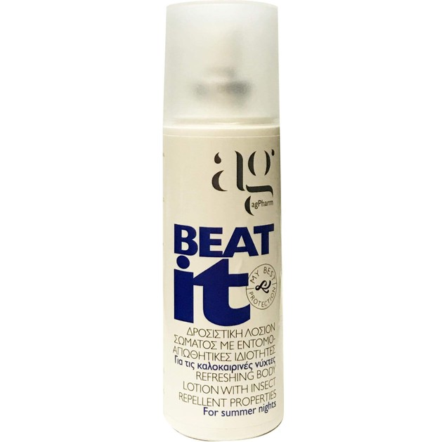 Agpharm Beat it Δροσιστική Λοσιόν Σώματος με Εντομοαπωθητικές Ιδιότητες 100ml Agpharm Beat it Δροσιστική Λοσιόν Σώματος με Εντομοαπωθητικές Ιδιότητες 100ml