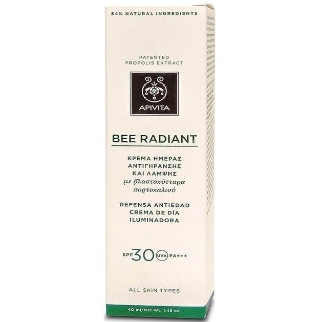 Apivita Bee Radiant Age Defence Illuminating Day Cream Spf30, 40ml Apivita Bee Radiant Age Defence Illuminating Day Cream Spf30, 40ml