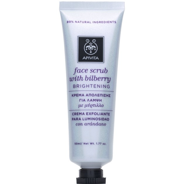 Apivita Face Scrub With Bilberry 50ml Apivita Face Scrub With Bilberry 50ml