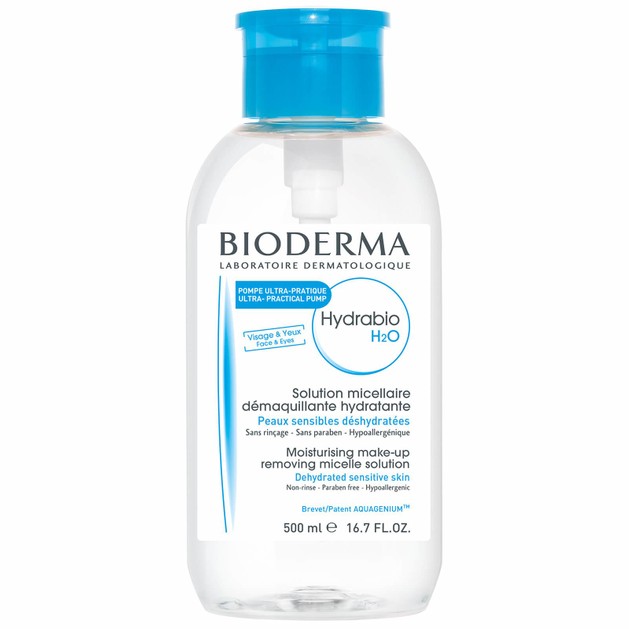 Bioderma Hydrabio H20 Καθαριστικό & Ενυδατικό Διάλυμα σε Μορφή Νερού με Aquagenium με Αντίστροφη Αντλία, 500ml Bioderma Hydrabio H20 Καθαριστικό & Ενυδατικό Διάλυμα σε Μορφή Νερού με Aquagenium με Αντίστροφη Αντλία, 500ml
