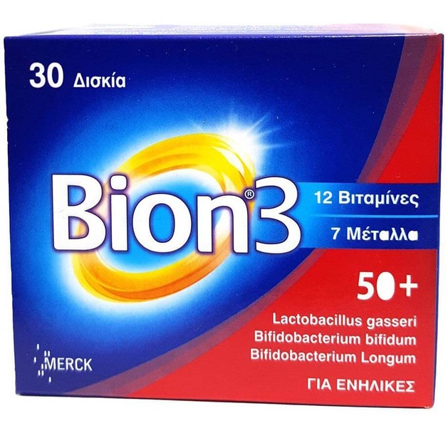 Bion 3 50+ Συμπλήρωμα Διατροφής 30tabs Bion 3 50+ Συμπλήρωμα Διατροφής 30tabs