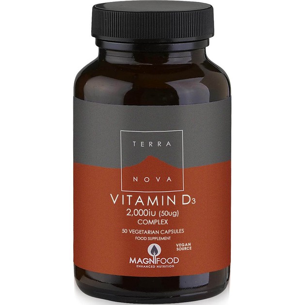 Terranova Vitamin D3 2000iu Complex Φυτικής Προέλευσης Βιταμίνη D3 50veg.caps Terranova Vitamin D3 2000iu Complex Φυτικής Προέλευσης Βιταμίνη D3 50veg.caps