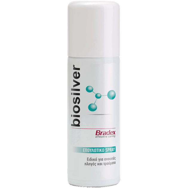 Bradex Biosilver Powder Spray Επουλωτικό Spray Ειδικό για Ανοιχτές Πληγές & Τραύματα 125ml Bradex Biosilver Powder Spray Επουλωτικό Spray Ειδικό για Ανοιχτές Πληγές & Τραύματα 125ml