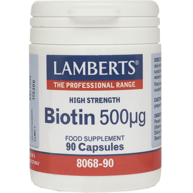 Lamberts Biotin 500μg 90 caps Lamberts Biotin 500μg 90 caps