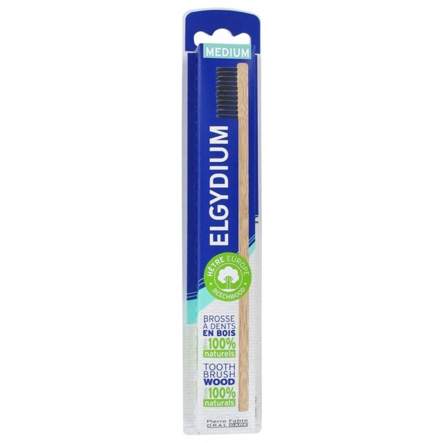 Elgydium Tooth Brush Wood 100% Naturals Bristles Medium Ξύλινη Οικολογική Οδοντόβουρτσα 1 Τεμάχιο Elgydium Tooth Brush Wood 100% Naturals Bristles Medium Ξύλινη Οικολογική Οδοντόβουρτσα 1 Τεμάχιο