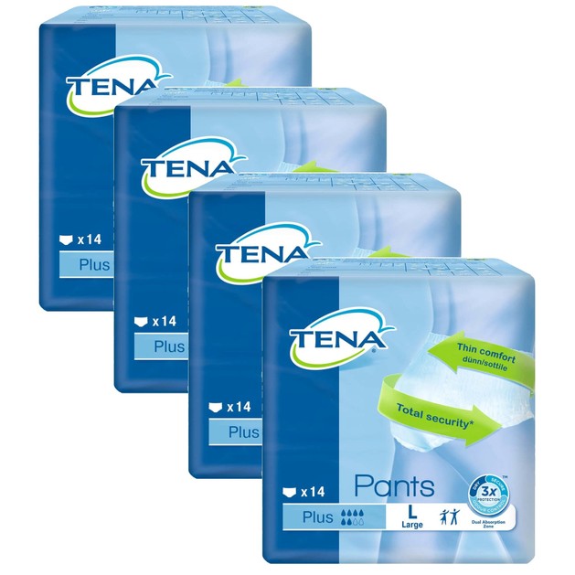 Tena Πακέτο Προσφοράς Pants Plus Unisex 56 Τεμάχια - Large Tena Πακέτο Προσφοράς Pants Plus Unisex 56 Τεμάχια - Large