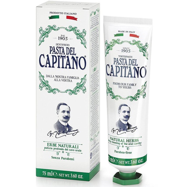 Pasta Del Capitano Natural Herbs Toothpaste Οδοντόκρεμα με Καταπραϋντικές Ιδιότητες, Καταπολεμά Τους Ερεθισμούς 75ml Pasta Del Capitano Natural Herbs Toothpaste Οδοντόκρεμα με Καταπραϋντικές Ιδιότητες, Καταπολεμά Τους Ερεθισμούς 75ml