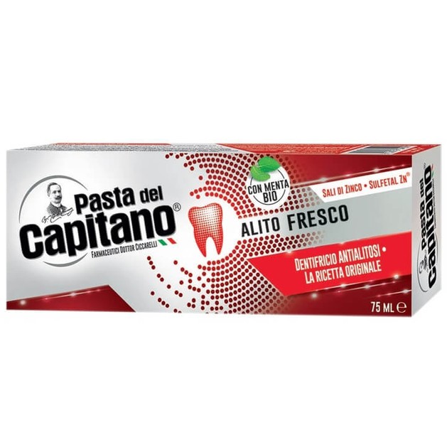 Pasta Del Capitano Fresh Breath Οδοντόκρεμα για Δροσερή Αναπνοή 75ml Pasta Del Capitano Fresh Breath Οδοντόκρεμα για Δροσερή Αναπνοή 75ml