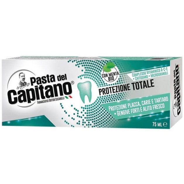 Pasta Del Capitano Οδοντόκρεμα Ολοκληρωμένης Προστασίας με Οργανική Μέντα 75ml Pasta Del Capitano Οδοντόκρεμα Ολοκληρωμένης Προστασίας με Οργανική Μέντα 75ml