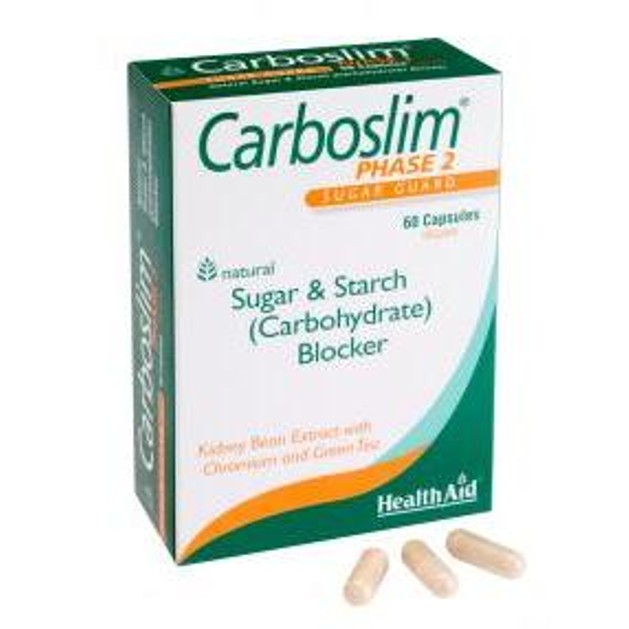 Health Aid Carboslim Capsules (Phase 2) Φυσικό Αδυνατιστικό με Πράσινο Τσάι & Χρώμιο 60 Vegcaps Health Aid Carboslim Capsules (Phase 2) Φυσικό Αδυνατιστικό με Πράσινο Τσάι & Χρώμιο 60 Vegcaps